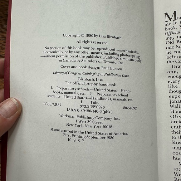 The Official Preppy Handbook - 1st edition. 1980 copyright. Vintage - Picture 6 of 6